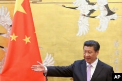 FILE - Chinese President Xi Jinping in Beijing, China, March 31, 2015.