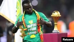 Senegal's Sadio Mane celebrates after winning the Africa Cup of Nations REUTERS/Mohamed Abd El Ghany