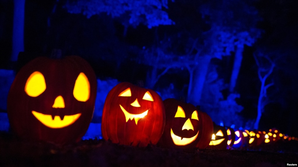 FILE - Pumpkin Jack O' Lanterns sit on the grounds of the historic Van Cortlandt Manor House and Museum during the "Great Jack O' Lantern Blaze" in Croton-on Hudson, New York, Oct. 27, 2015. (REUTERS/Mike Segar)