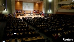 Director-General of the International Labor Organization (ILO) Guy Ryder speaks during the 108th ILO International Labor Conference at the United Nations in Geneva, Switzerland, June 10, 2019.