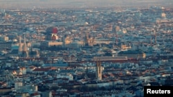 The city of Vienna is seen during a sunny day from mount Kahlenberg, Austria March 12, 2019. Picture taken March 12, 2019. 