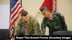 Lt Col Akkhaphat Thepnarong, commander of the 29th Infantry Battalion(R), during the Lightning Forge Exercise 2019, a large-scale training exercise, May 28 to June 7, on Oahu, Hawaii, U.S.A.