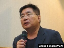 台灣關懷中國人權聯盟理事長楊憲宏(美國之音張永泰拍攝)