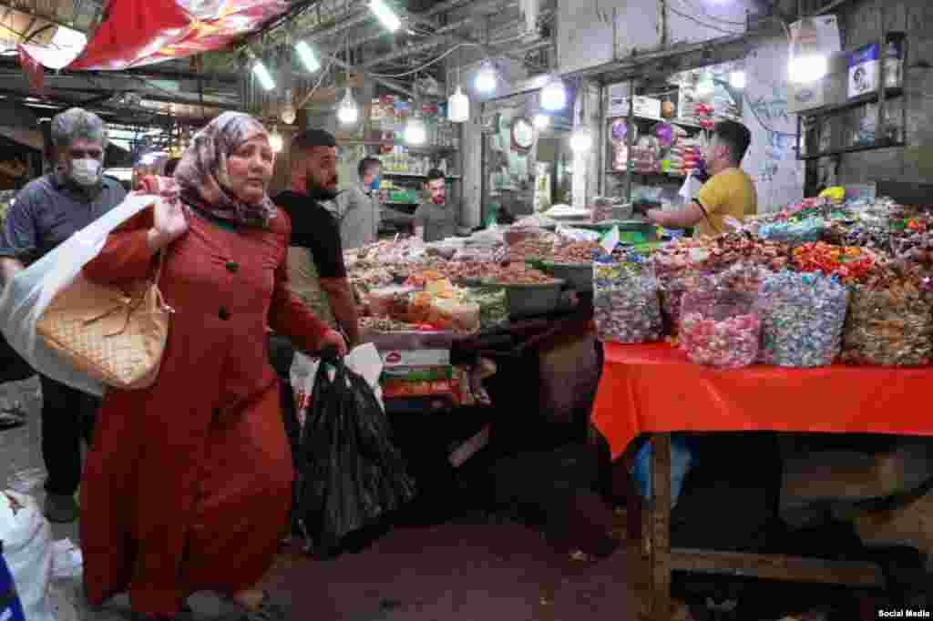 بازار بغداد؛ مردم برای ماه مبارک رمضان خرید می&zwnj;کنند