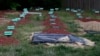 Graves are seen at Al-Barzakh Islamic Cemetery in Doswell, Virginia, May 10, 2013. Boston Marathon bombing suspect Tamerlan Tsarnaev is reportedly buried there.