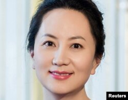 FILE - Meng Wanzhou, Huawei Technologies Co. Ltd.'s chief financial officer, is seen in this undated handout photo obtained by Reuters, Dec. 6 , 2018.