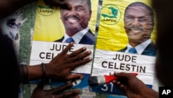 Le candidat Jude Célestin.(AP Photo/Ricardo Arduengo)