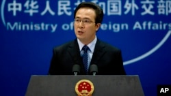 Juru bicara Kementerian Luar Negeri China, Hong Lei menegaskan dukungan Beijing bagi solusi damai di Suriah (foto: dok). 