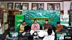 Diskusi yang digelar di kantor Pengurus Besar Nahdhatul Ulama (PBNU) di Jakarta, Selasa 11/9 (Foto: VOA/Fathiyah). 