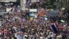 Bangkok: Giao thông trong khu kinh doanh tắc nghẽn vì biểu tình