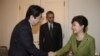 박근혜 대통령-아베 총리, 유엔서 짧은 만남