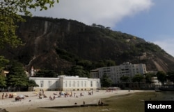 The building where Urca Casino operated until Brazil banned casinos, is pictured at Urca beach in Rio de Janeiro, Brazil, Sept. 22, 2015.