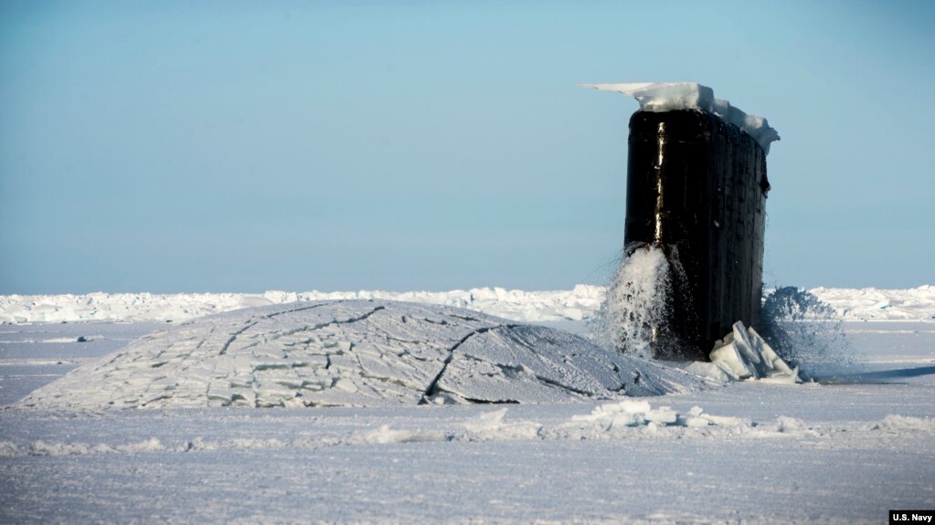 В Арктике начались учения подводных лодок ВМС США