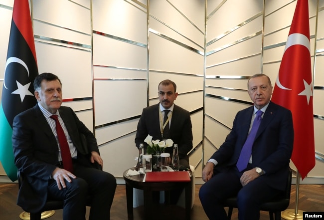 Cumhurbaşkanı Erdoğan, Libya'nın BM tarafından tanınan Başbakanı Feyaz el Sarrac'la görüştü
