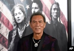 Wes Studi arrives at the premiere of "Hostiles" at the Samuel Goldwyn Theater on Dec. 14, 2017, in Beverly Hills, Calif.