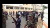 Militares e policias nas ruas de São Tomé e Príncipe