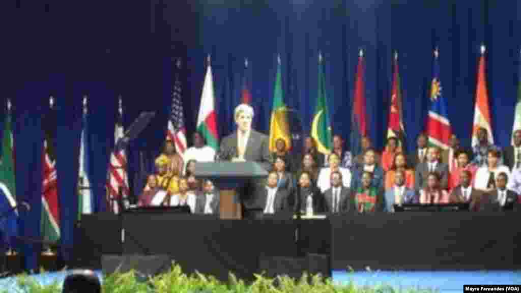 John Kerry da YALI, Washington, D.C. ga 28 Yuli 2014.