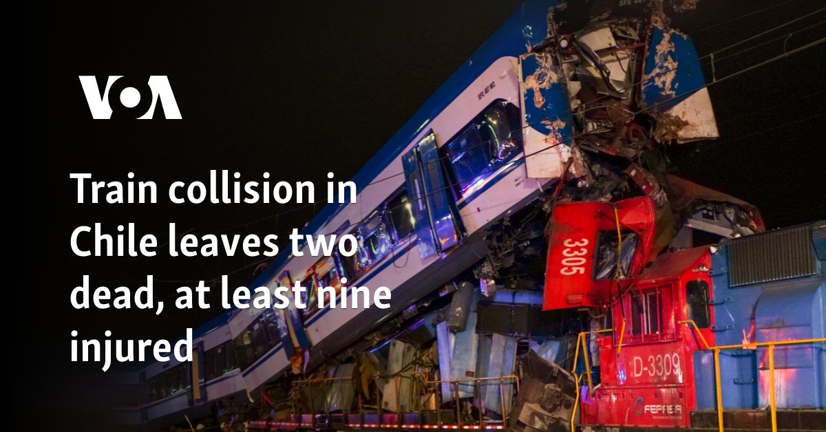 Train collision in Chile leaves two dead, at least nine injured