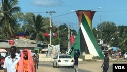 Monumento da Emulação socialista na cidade de Pemba, província de Cabo Delgado