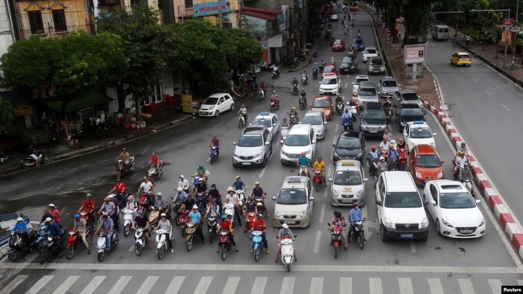 Một con phố ở Hà Nội.