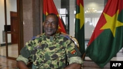 General Gilbert Diendere sits at the presidential palace in Ouagadougou, Sept. 17, 2015.