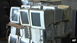 Electronic waste such as old televisions, computers, radios and cellular phones is a growing environmental problem