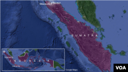 Earthquake epicenter, near Reuleut, Sumatra, Indonesia