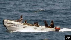 FILE - Somali pirates