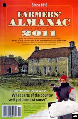 2011年的《农民年鉴》。缅因的《农民年鉴》及其竞争者新英格兰的《老农民年鉴》在互联网和移动通讯时代仍然拥有大群的忠实粉丝。