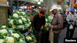 Un marché de légumes à Port Louis, sur l’île Maurice, dans l’océan Indien, le 5 août 2015.