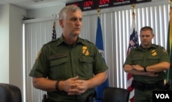 Paul Beeson, Chief of US Border Patrol for the Tucson Sector. (G. Flakus/VOA)