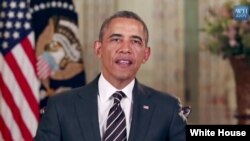 In his weekly radio address, US President Barack Obama says he wants to work with Congress this year to bring back more of the jobs claimed by the recession or lost to overseas competition.