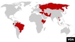 Những nước CPJ ghi nhận quyền tự do báo chí bị trấn áp nhiều nhất trong năm 2012