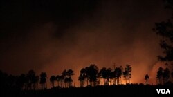 Kebakaran hutan di AS telah mendekati kota Los Alamos, di negara bagian New Mexico (28/6).