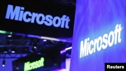 Microsoft logos (file photo)