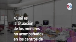 ¿Cuál es la situación de los menores no acompañados en los centros de procesamiento?