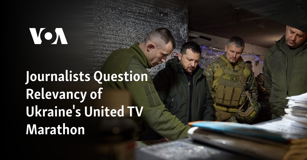 Journalists Question Relevancy of Ukraine's United TV Marathon