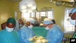 Project Hope surgical team at Liberia's Phebe Hospital in Bong County February 2012