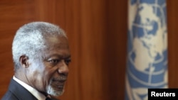 U.N.-Arab League special envoy Kofi Annan, United Nations European headquarters, Geneva, June 5, 2012 (file photo).