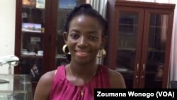 Natalie Zongo, employée à Air Burkina, à Ouagadougou, le 26 mai 2017. (VOA/Zoumana Wonogo)