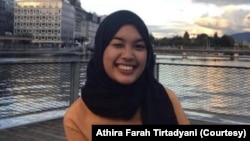Athira Farah Tirtadyani, mahasiswi Indonesia di Université Grenoble-Alpes di Grenoble, Perancis. Athira berharap bisa merayakan Idulfitri bersama keluarga, meski tidak berencana mudik. (Foto: Athira Farah Tirtadyani/koleksi pribadi)