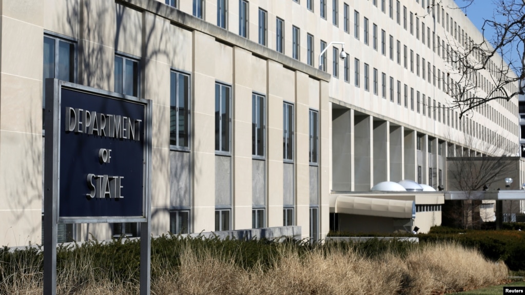 The State Department Building is pictured in Washington, Jan. 26, 2017.