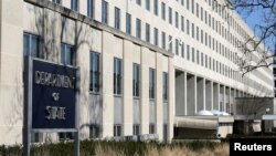 FILE - The State Department building is pictured in Washington, Jan. 26, 2017.