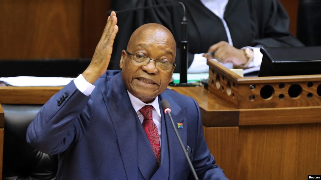 Le président Jacob Zuma lors de son adresse au Parlement à Cape Town, Afrique du Sud le 2 Novembre 2017. REUTERS/Sumaya Hisham
