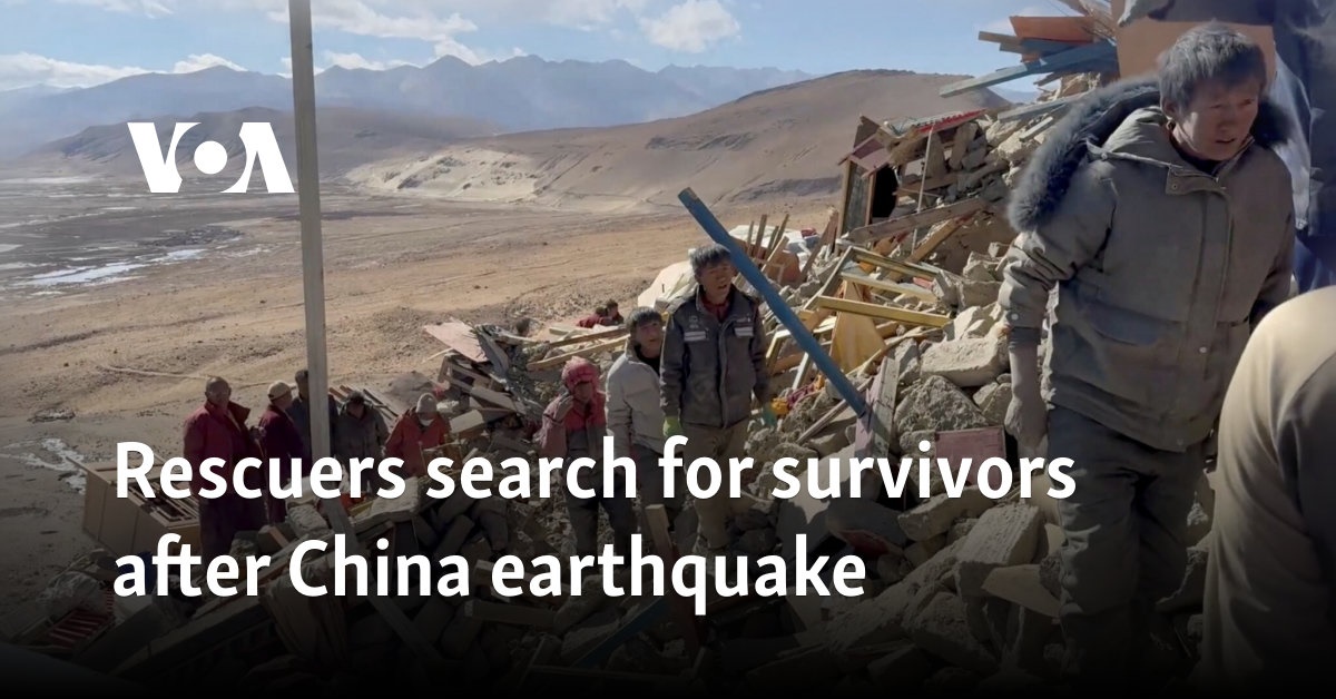 Rescuers search for survivors after China earthquake