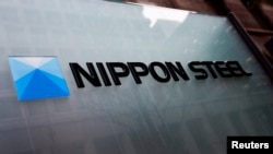 FILE - Nippon Steel logo is displayed at the company's headquarters in Tokyo, Japan April 1, 2024.