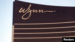 An exterior view of billionaire Steve Wynn's hotel-casino in Las Vegas, Nevada, U.S., Feb. 7, 2018. 