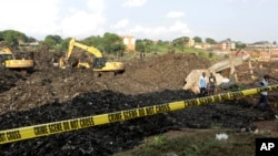 Uganda aterro sanitário em colapso