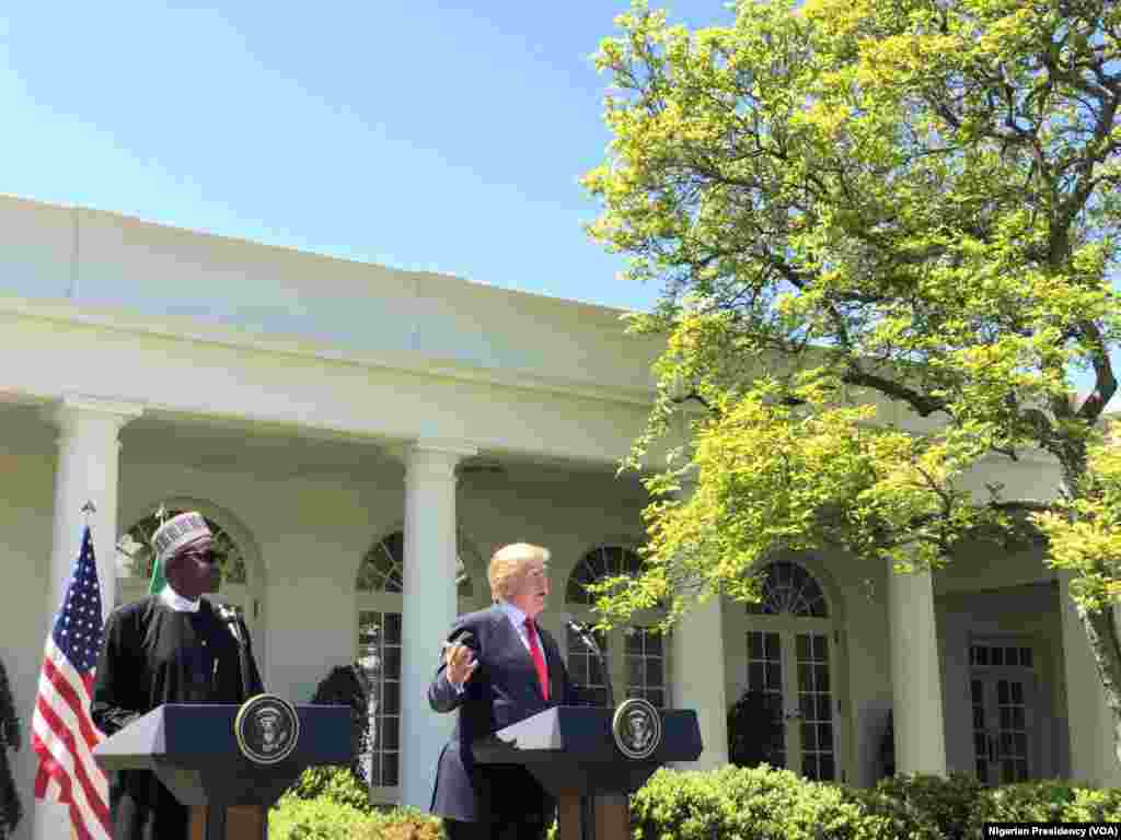 Ganawa Tsakanin Shugaba Buhari Da Shugaba Trump A Fadar White House