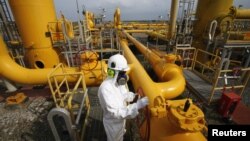 Pipa gas milik Perusahaan Gas Negara Tbk (PGN), salah satu korporasi Asia Tenggara yang mencatat kinerja dan pertumbuhan laba yang kuat. (Foto: Reuters/Supri)